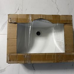 Rectangular Undermount Bathroom Sink Vanity  15.13" X 20.25"