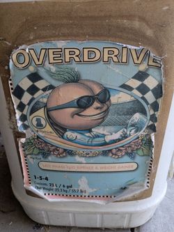 2 gallons Overdrive fertilizer