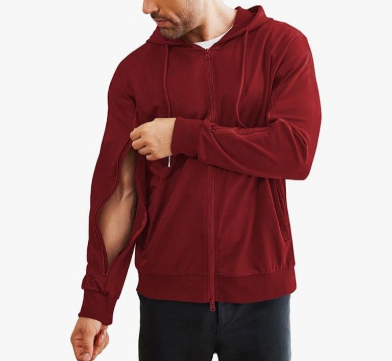 Sweatshirt With Arm Zippers