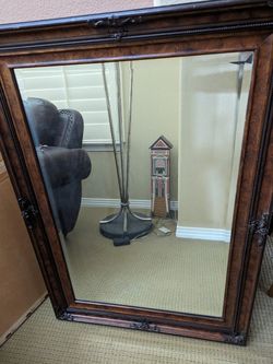 Wall Accent Decorative Framed Mirror With Hanger