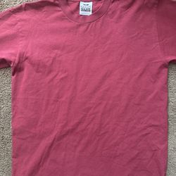 pro club red blank t shirt