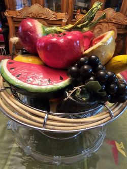 Fruit Basket Decorative Centerpiece.