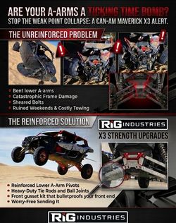 CAN-AN MAVERICK X3- FRONT END UPGRADES