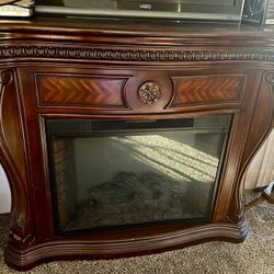 Cherry Wood ELECTRIC FIREPLACE