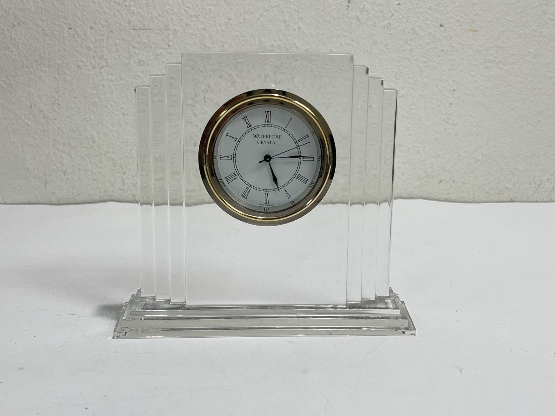 Waterford Lead Crystal ~ 6" Metropolitan Crystal Clock with Seiko Movement ~ EUC