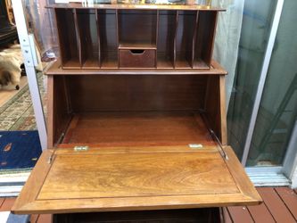 Excellent Secretary desk , Solid Rose Wood , Carved