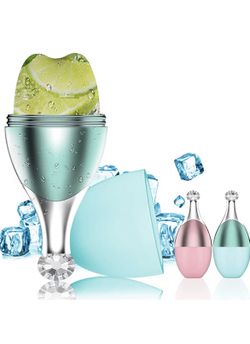 Ice Roller for Face and Eye Spray Ice Facial Roller Beauty Skin Care Silicone Ice Mold Icing Tool Reusable Facial Treatment,Facial Icer to Tighten & T