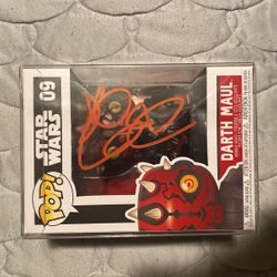 Death Maul Autographed Funko Pop