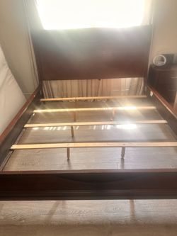 California King bed frame . Free