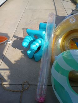 Inflatable pool toys and rafts no offers no trade 75th Ave Indian School serious buyers only please $20 cash for all of it cheap
