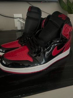 Jordan 1 Hightop patent breds no box Unworn