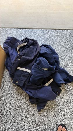 Work jacket and two pairs of coveralls