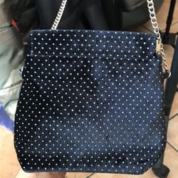 Black And Gold Cross Body Bag 