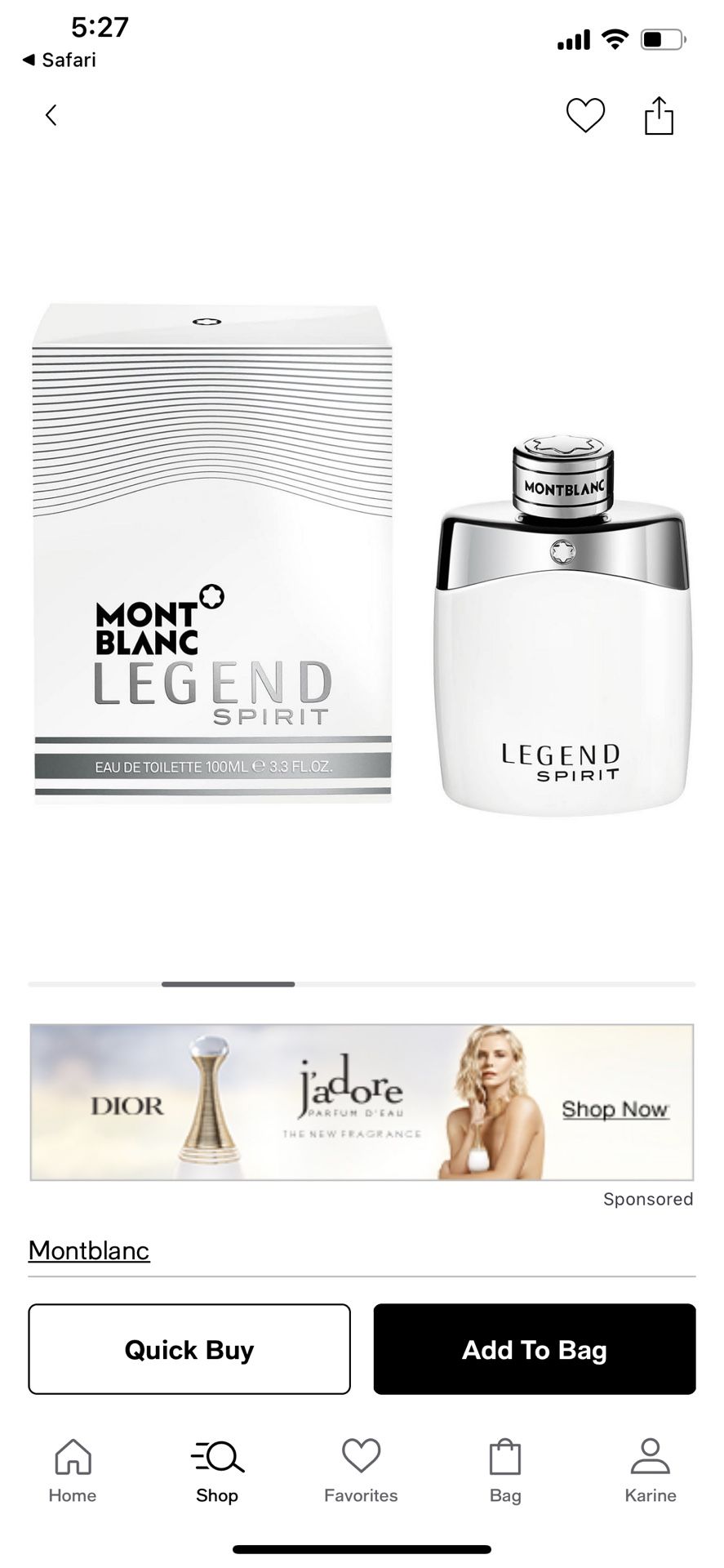 Mont Blanc Legend Spirit Eau De Parfume