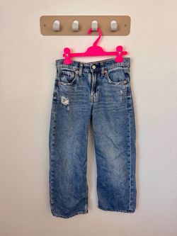 Gap Kids Wide Leg Distressed Jeans Size 8