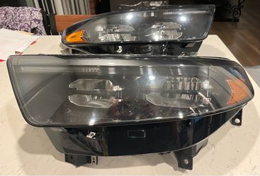 2020-2024 FORD EXPLORER LH DRIVER & RH PASSENGER SIDE BLACK BEZEL LED HEADLIGHT SET OEM