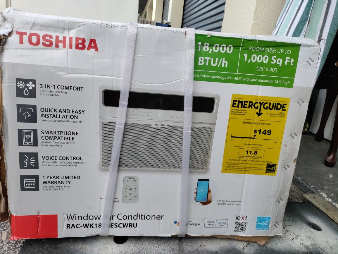 Brand New Toshiba 18000 BTU With Remote Window AC