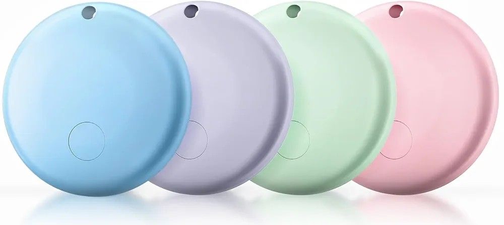 Air Tags-4 Pack Tracker Tag Work with Apple Find My (iOS 14.6 Above Only) Smart Tag Item Finders for Key, Luggage, Backpack，etc. (Color, 4 Pack)