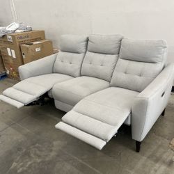 Alpendale Fabric Power Loveseat with Power Headrests