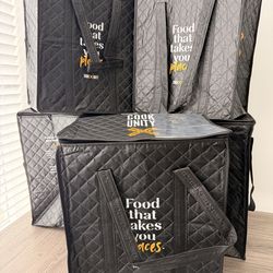 Large Insulated Food Delivery Bags – Excellent Condition