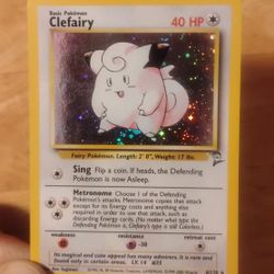 LP WOTC 2000 Holo Clefairy 6/130 Base Set 2 Pokemon Card