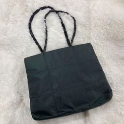 𝐏𝐑𝐀𝐃𝐀  Nylon Tote Bag  Khaki Medium Women Italy