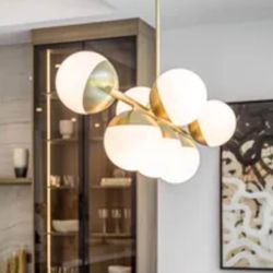 Ceiling light Golden Metal, Modern Lamp