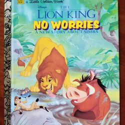 Little Golden Book #107-97 The Lion King NO WORRIES A New Story About Simba