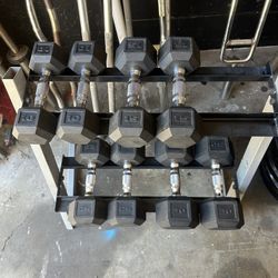Rubber Dumbell Set