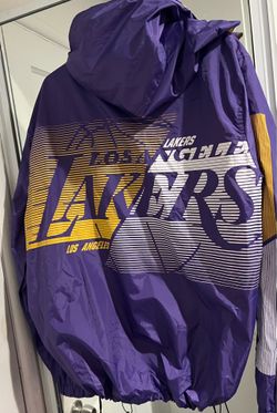 New Los Angeles Lakers Basketball Club Windbreaker Jacket Size Large (L)