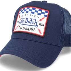 Von Dutch Square Patch Navy Trucker