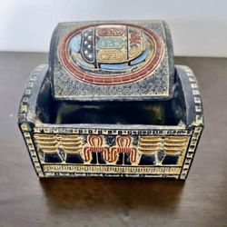 handcrafted Ancient Egyptian Style Jewelry Box