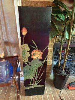DECORATION, black 10"w x 10"deep x 40"tall; cross streets are Arapaho & Waterview