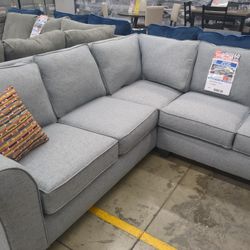 Happy Grey 2PC Sectional Retail PRICE$1759 Save $759