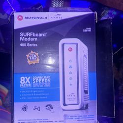 preowned  ARRIS SURFboard SB6141 DOCSIS 3.0 Cable Modem. Good working condition. located off lake me