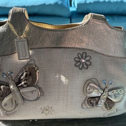 Coach Lexi Butterfly Straw Bag 