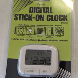 New Digital Stick On Clock 