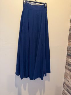 Blue long maxi skirt