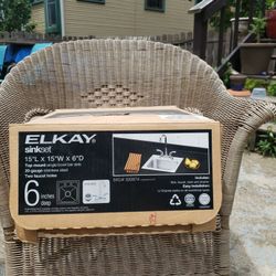 Elkay 15x15 20 Gauge Bar Sink