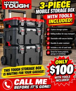 Sturdy tool box