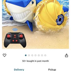 Remote Control Shark Toy 1:16 Scale Amphibious RC Car for Kids 2.4GHz Remote Control Boat Water Toys for Swimming Pools & Lakes, Remote Control Car Gr