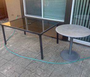 Two Outdoor Patio Tables
