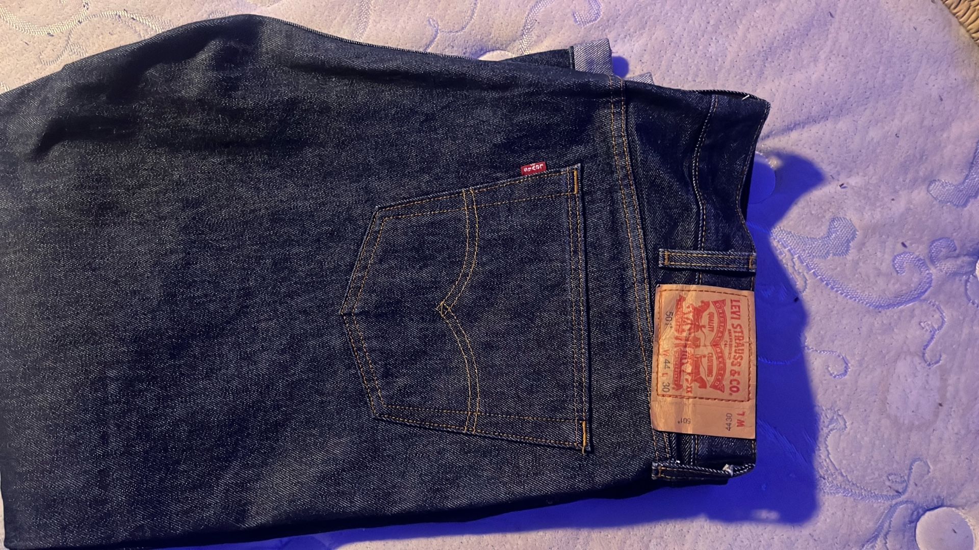 Navy Blue Levi 501s