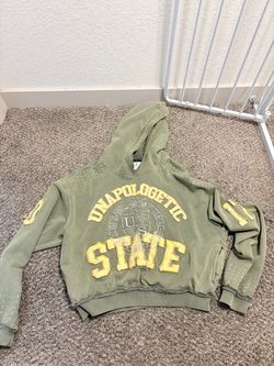 Unapologetic rhinestone hoodie