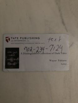 One old business card