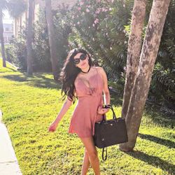 Fall Pink Dress 