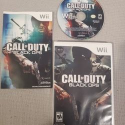 Call of Duty Black Ops Nintendo Wii Complete CIB video game