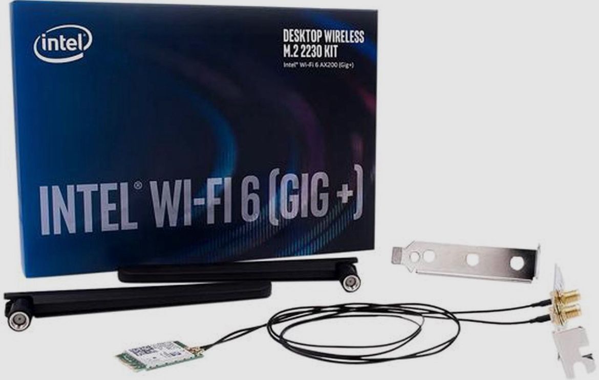 Intel Wi-Fi 6 AX200 (Gig+) Desktop Kit Up to 2.4Gbps Wireless Data Rates