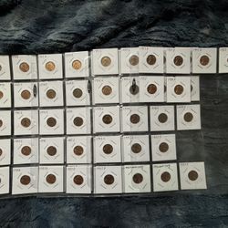 Uncirculated or AU Wheat Cents 1940s-1950s 