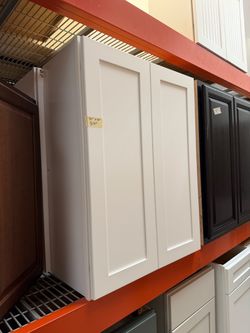 White upper kitchen cabinets 30x36